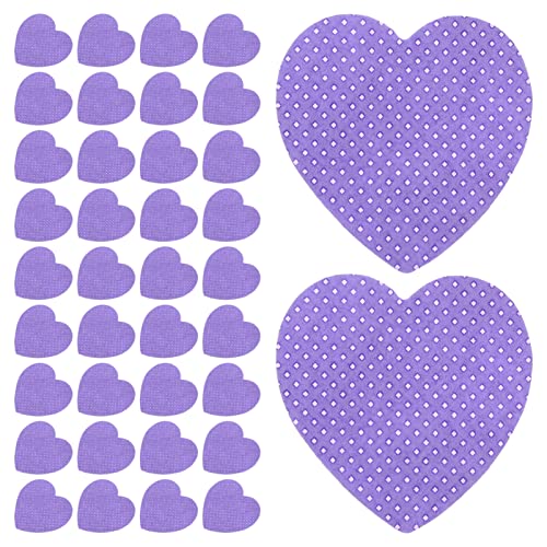 FOMIYES Nail Polish Remover Wipes 200pcs Heart Shaped Eyelash Extension Glue Wipes for Eyelash Extensions Nails Lash Glue Purple