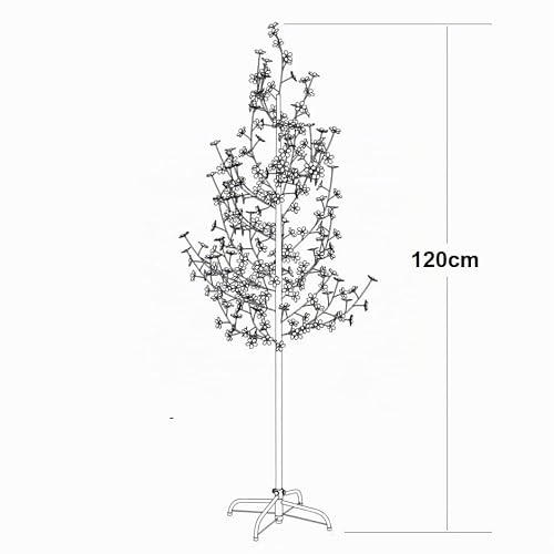 Miniatura 6 de Árbol De Luz Led Con Flor De Cerezo Navidad Fiestas 120cm 1.2m 72 Leds Ideal Decoracion Navideña Festejos Eventos Luz Cálida