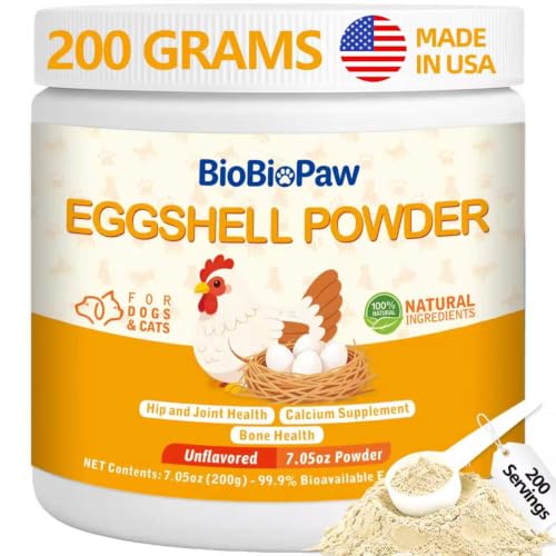 Eggshell Powder for Dogs & Cats Crushed Calcium Supplement