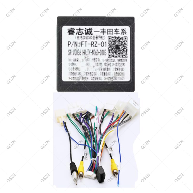 Car 16pin for Audio Wiring Harness with Canbus Box for Toyota Camry RAV4 REIZ Mark X Corolla IZOA Sienna Highlander Levin Wire Adapt - (A, Color Name: Set)