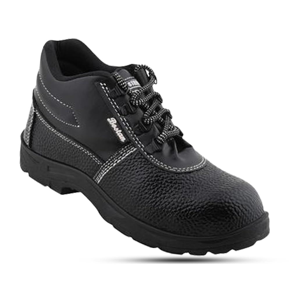 ELECANT Bostan Safety Shoe with Steel Toe Synthetic Leather Safety Shoe (7) Black (B0D22ZN8N1) Amazon Price History, Amazon Price Tracker
