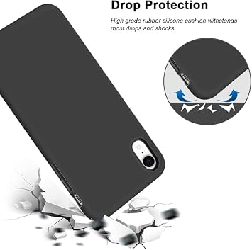 ZXLZKQ for Unihertz Jelly Star Case (3.00 Inches), Black Shockproof Case, Anti-Scratch TPU Bumper Cover, Ultra-Thin Soft Silicone Phone Case for Unihertz Jelly Star - XT35