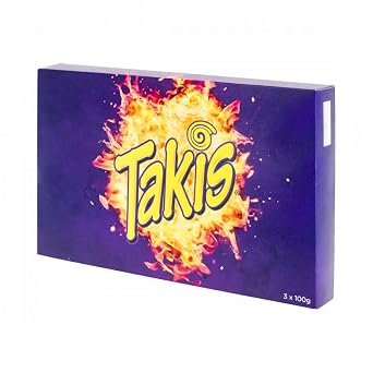 Takis Fuego Tortilla Chips Hot Chili & Lime Extra Spicy Mexican Corn Snack Multipack 3 x 100g