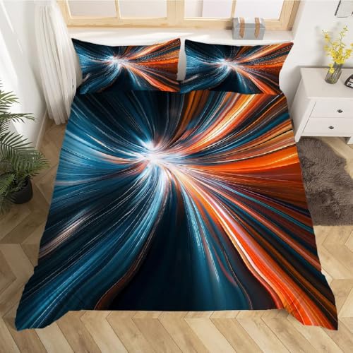 Housse de couette 200x200 cm au fini microfibre douce pour lit double - 3
