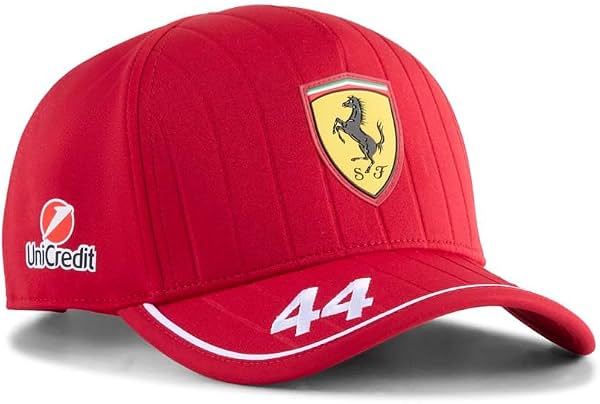 Gorra Casual PUMA Hombre Scuderia Ferrari Réplica Hamilton de Béisbol - Roja