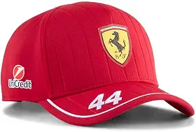 Boné de beisebol masculino Scuderia Ferrari réplica Hamilton casual - vermelho