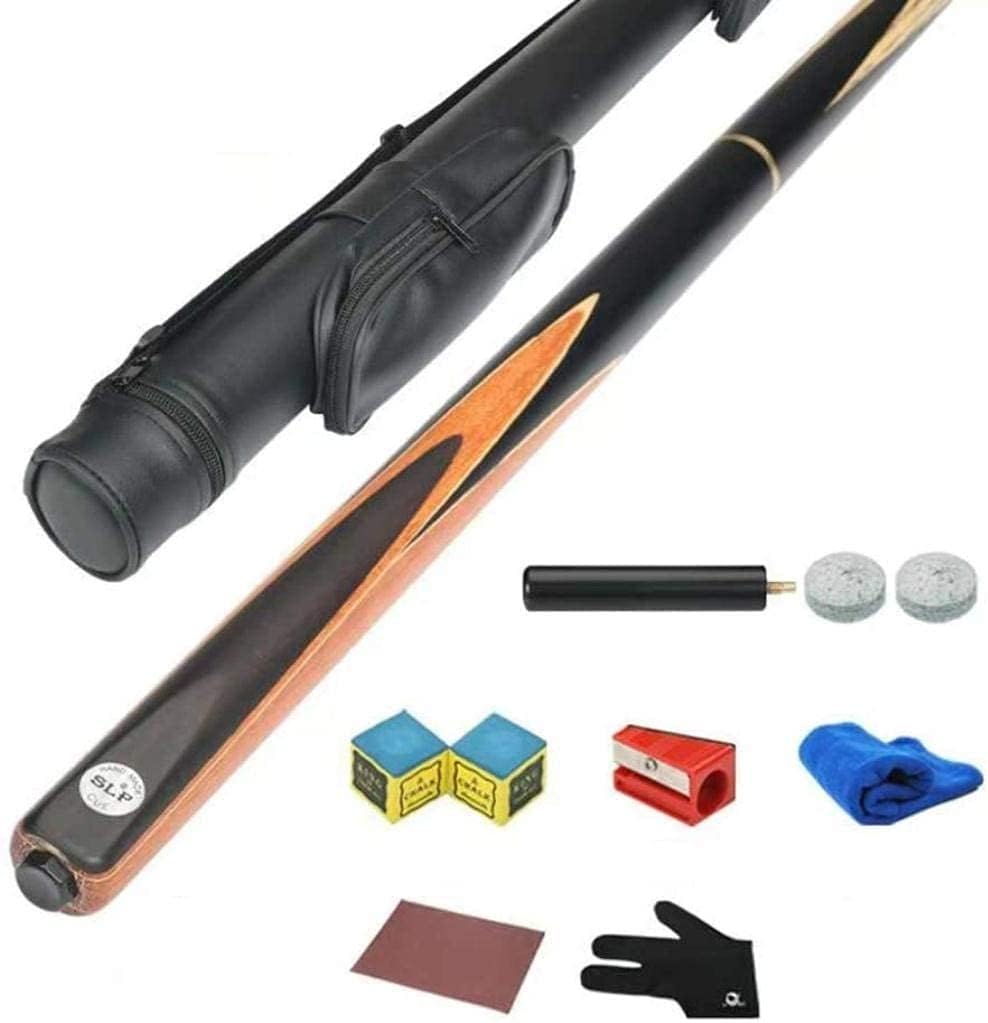 YAOJIAPool Cue stick 57 Inch 20 Oz Solid Wood Pool Cue Used For School Home Billiard Table Games | With 10mm Cue Tips Pool Sticks Shooting Very Smooth