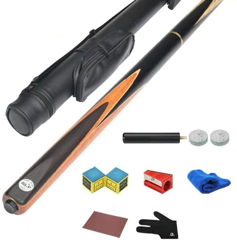 YAOJIAPool Cue stick 57 Inch 20 Oz Solid Wood Pool Cue Used For School Home Billiard Table Games | With 10mm Cue Tips Pool Sticks Shooting Very Smooth