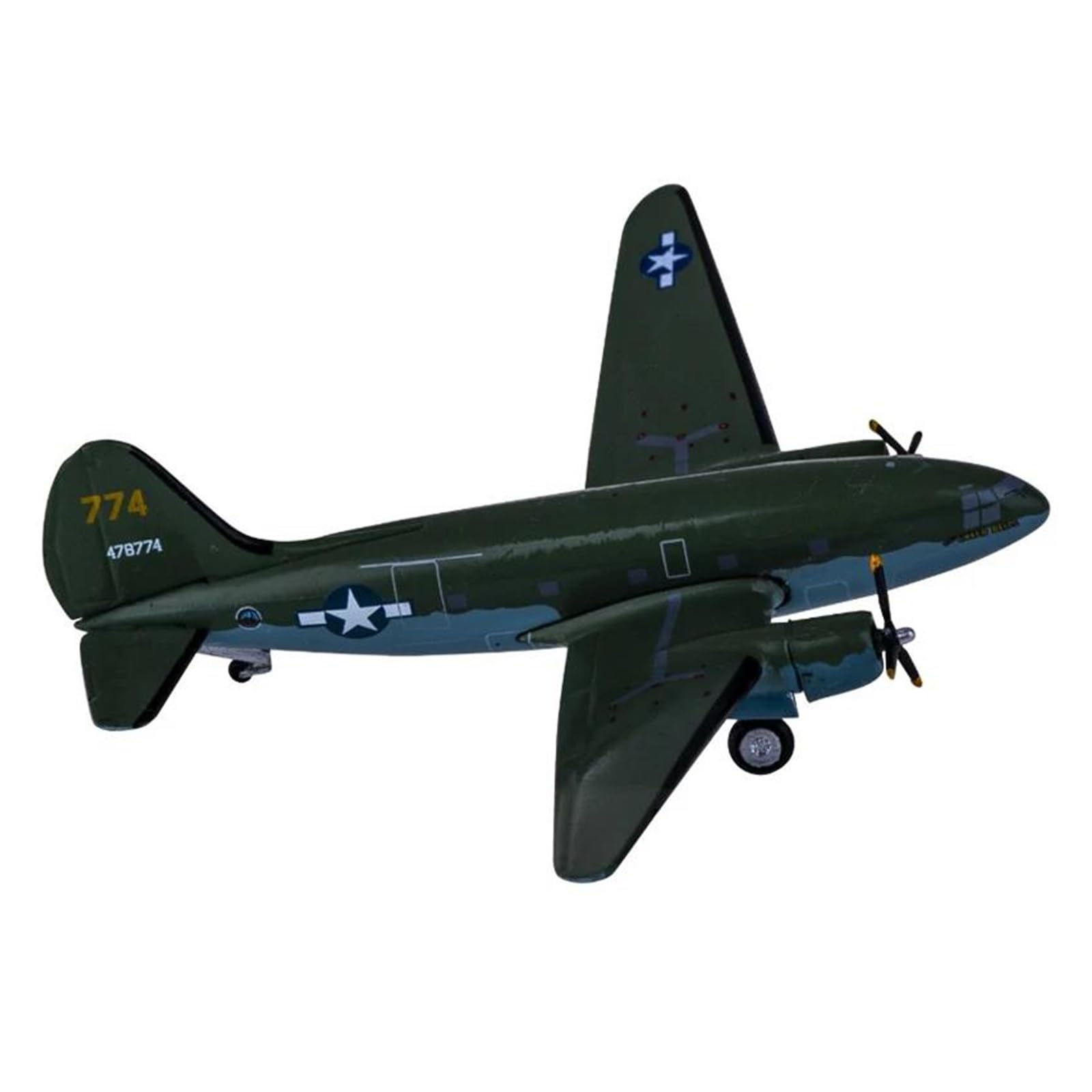 Maquette avion alliage Curtiss C-46 Commando échelle 1:400 modèle réduit adulte