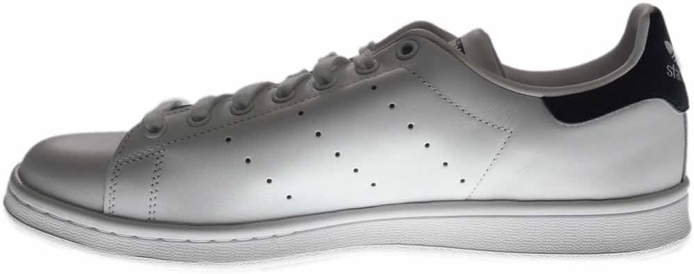 adidas Originals Men's Stan Smith Sneaker Core White/Core White/Dark Blue 4