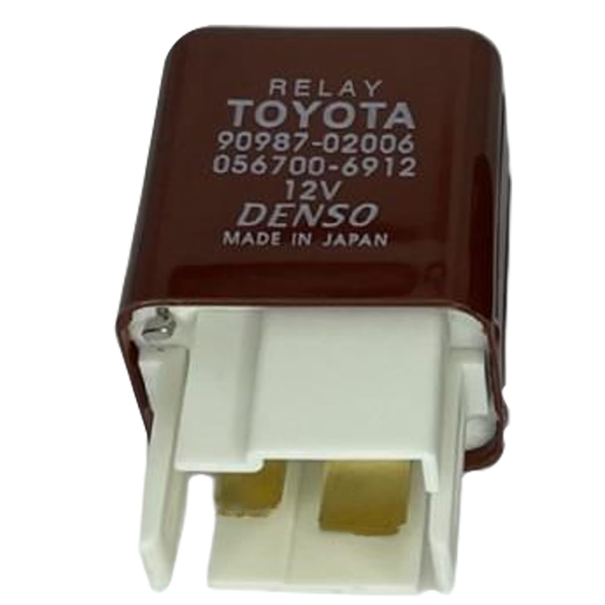 90987-02006 056700-6912 4-Pin 12VDC Automotive Relay - Plug-in Installation Compatible for Toyota Lexus Corolla RAV4 Camry Highlander