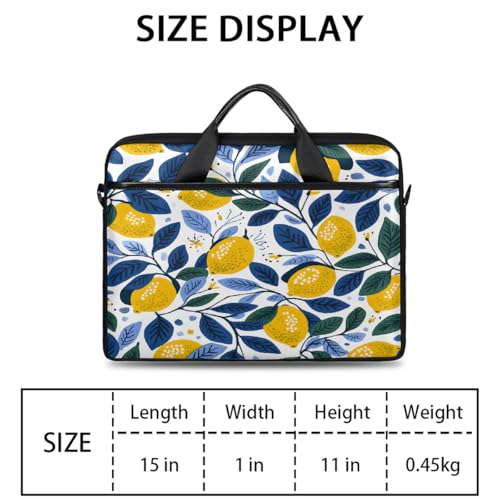 Bolso para laptop de 15 pulgadas estilo verano Fruit Lemon miniatura 2