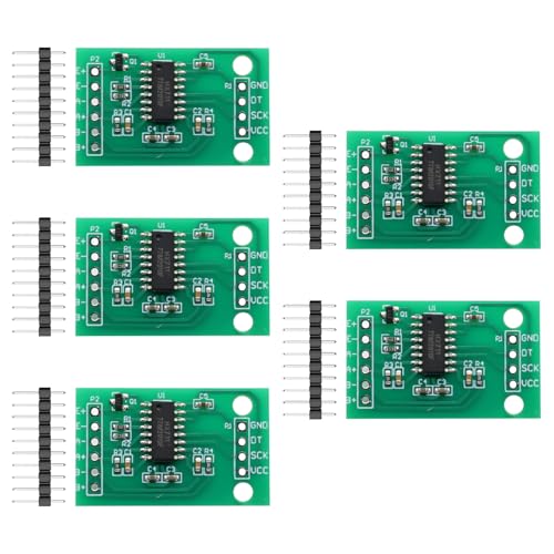 HX711 Weighing Sensor Módulo Binghe 5 Piezas HX711 Módulo Sensor de pesaje 24 bit A/D Módulo Sensor de pesaje de Alta precisión HX711 Compatible con Arduino