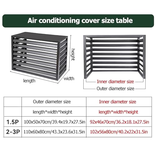 Cubierta de aluminio para aire acondicionado y contenedor de ocultación de alta resistencia 3