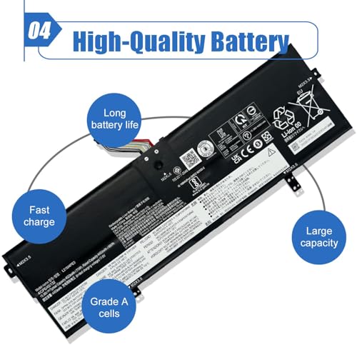 Image of L21M4PE3 Laptop Battery Compatible with Lenovo IdeaPad Yoga 7 16IAP7 14IAL7 14ARB7 82QG Series Notebook SB11F38368 5B11F38367 L21B4PE2 SB11F38373 5B11F38379 L21L4PE0 SB11F38382 71Wh 4623mAh