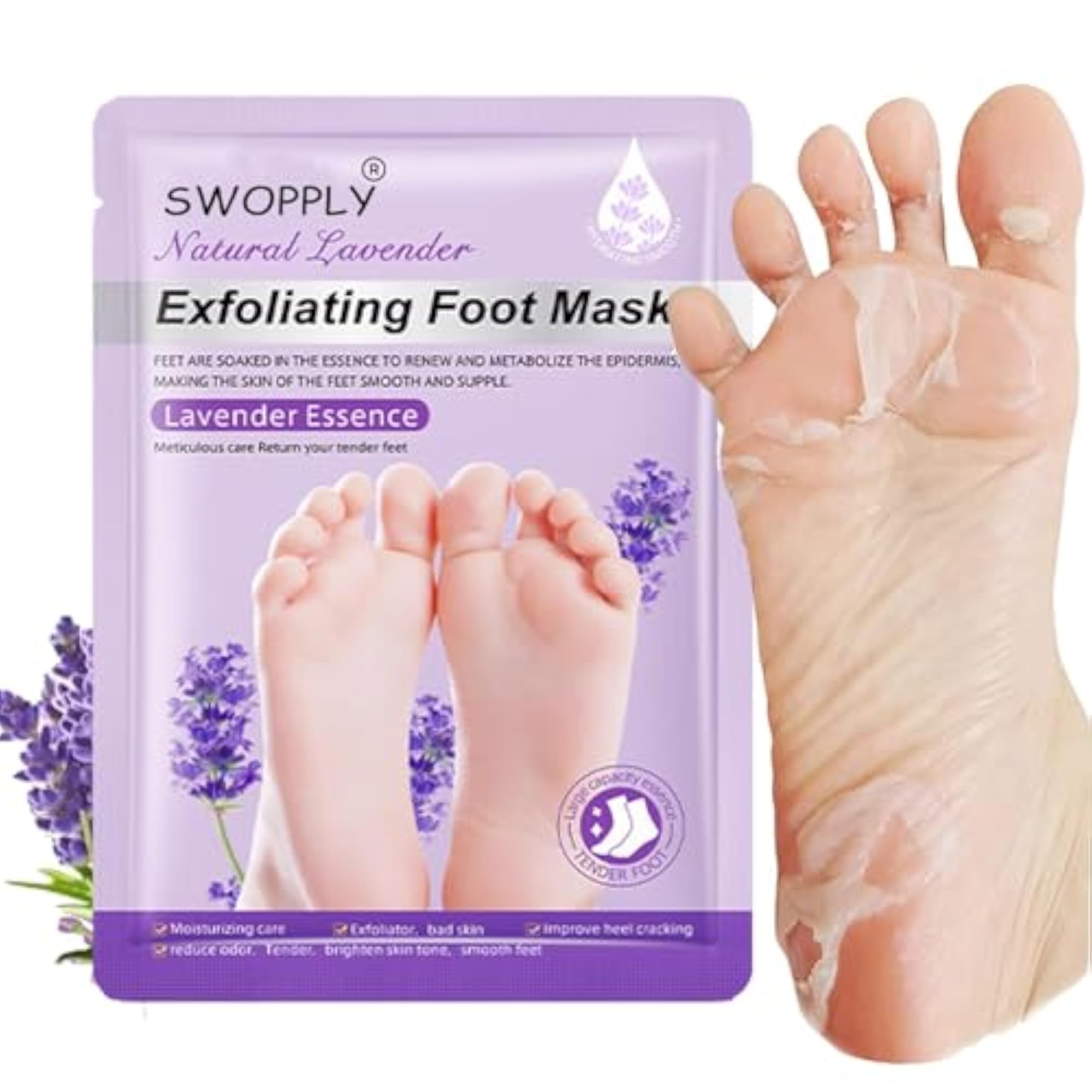 Peeling & Exfoliating Lavender Foot Mask