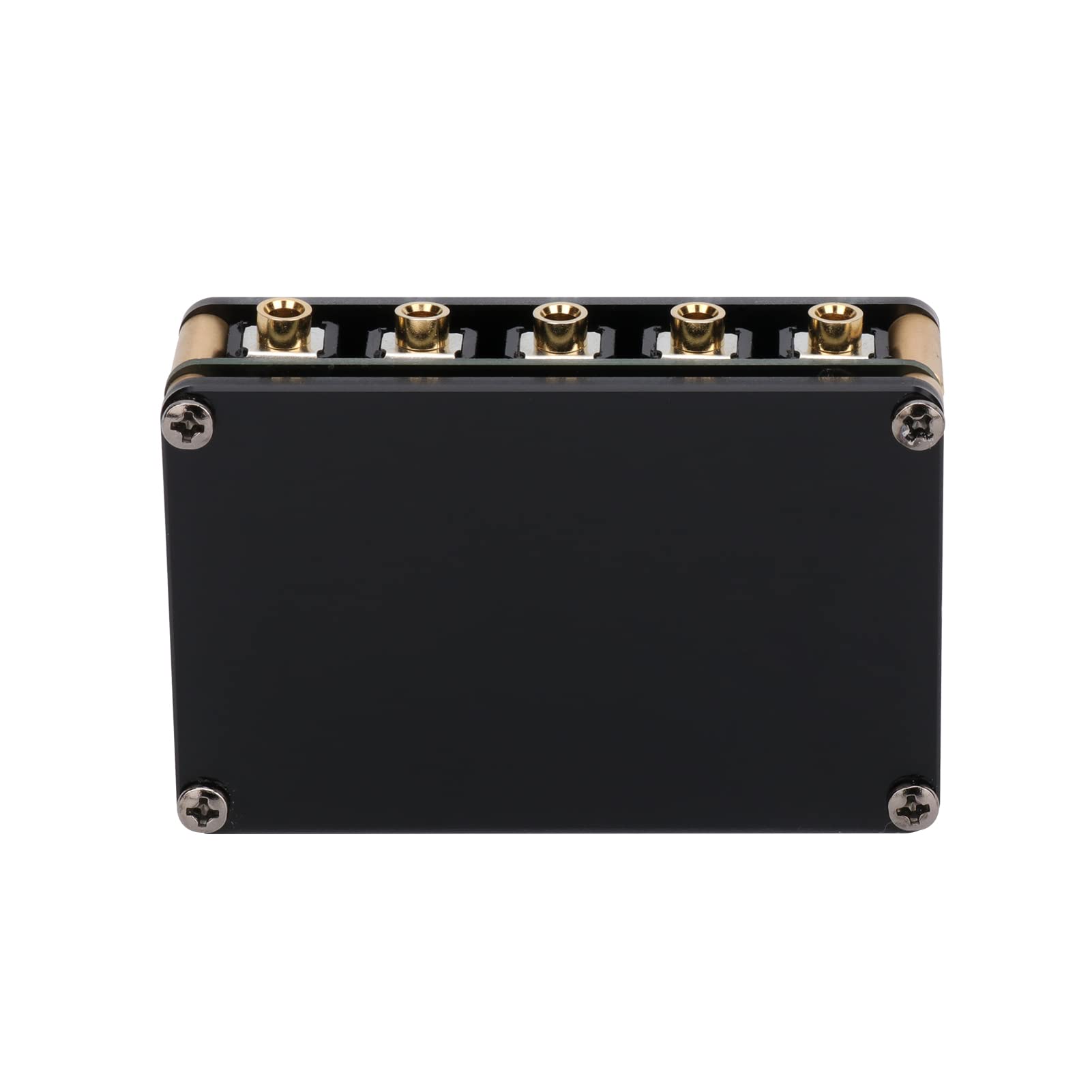 mixer,HUIOP Module de mixage passif 4 en 1 sortie Mini mélangeur passif 4 canaux stéréo Mélangeur audio 4 entrées audio vers 1 sortie Ultra compact à faible bruit pour studio d'enregistrement Console