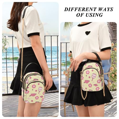 Image of MCHIVER Golf Crossbody Bag for Women Cell Phone Purse Wallet with Removable Chain Shoulder Handbag