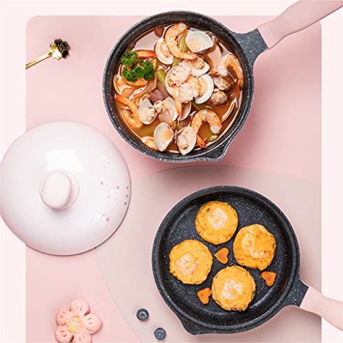 Poêle induction 18cm avec couvercle antiadhésif pour cuisiner sans gras