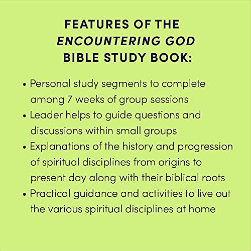Encountering God - Bible Study Book: Cultivating Habits of Faith Through the Spiritual Disciplines