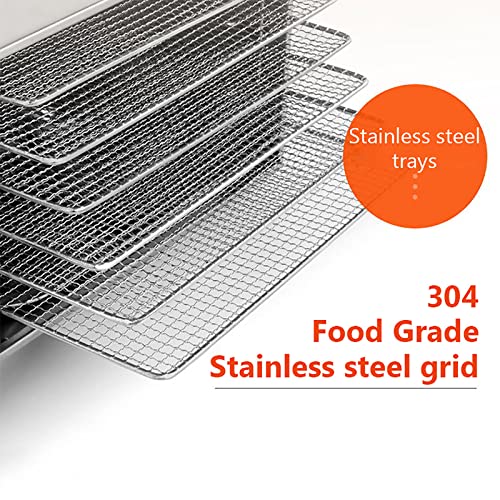 Secador De Frutas DoméStico, Chá De Frutas E Desidratador De Carne, Grande Capacidade De 6 Camadas E