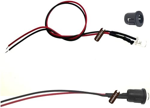 Miniatura 5 de 100pcs 5MM 12V LED pre cableado 7.87 pulgadas lámpara bombilla redonda precableado emisor diodo rojo azul amarillo verde blanco y negro 5MM clip