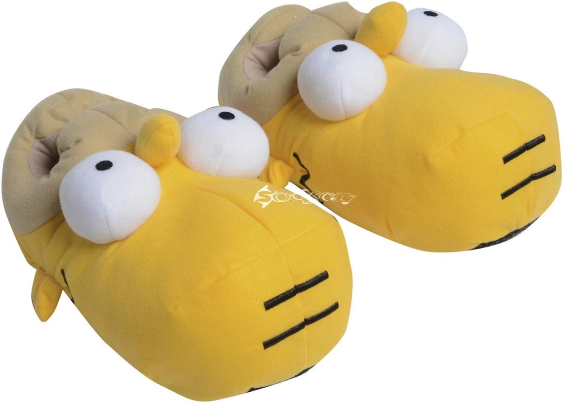 Mens Homer Simpson 3D Head Shaped Novelty Slippers Shoe Sizes 7-12