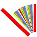 18PCS Clear Ruler, 12 Inch Plastic Rulers for School, Home, or Office, Clear Plastic Rulers