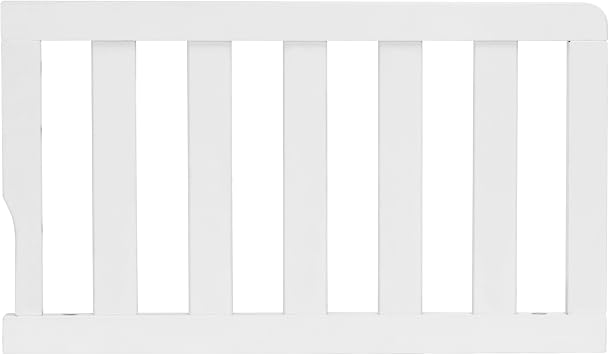Dream On Me Convertible Crib Toddler Guard Rail in White, Compatible with Select Dream On Me Cribs, Crib to Toddler Bed Conversion, Easily Attachable 21.25L x 1.2W x 12.25H