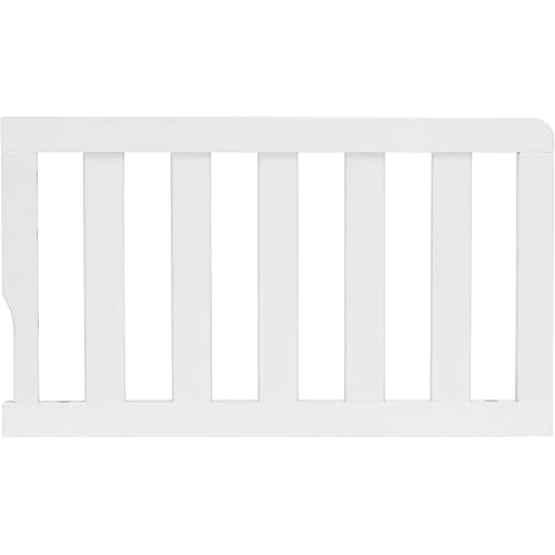 Dream On Me Convertible Crib Toddler Guard Rail in White, Compatible with Select Dream On Me Cribs, Crib to Toddler Bed Conversion, Easily Attachable (21.25L x 1.2W x 12.25H)