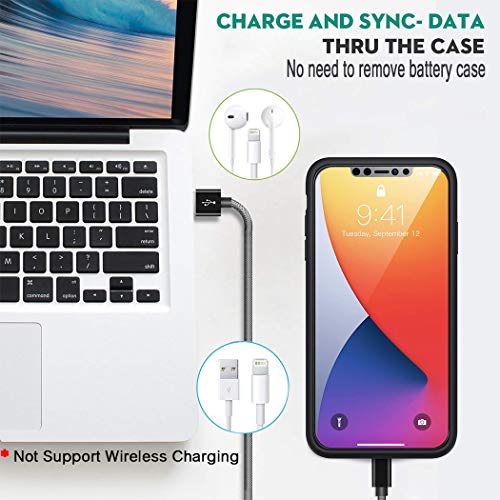 Battery Case Iphone 12 Mini, 6500Mah Slim Portable Rechargeable Protective Battery Pack Cover Power Bank Charging Case Compatible With Iphone 12 Mini (5.4 Inch) Extended Battery Charger Case (Black) #TOP5