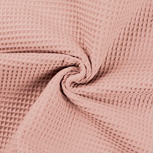 Tissu nid d'abeille coton gaufré saumon anti-odeur pour essuie-mains