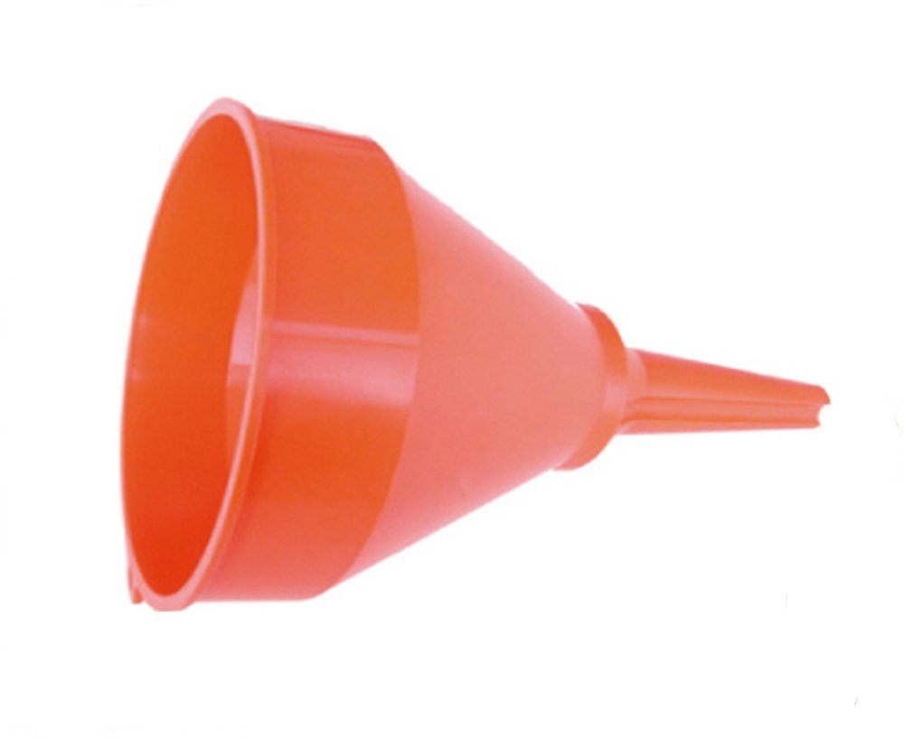 Entonnoir en Plastique Rouge avec Filtre Amovible - 100 mm