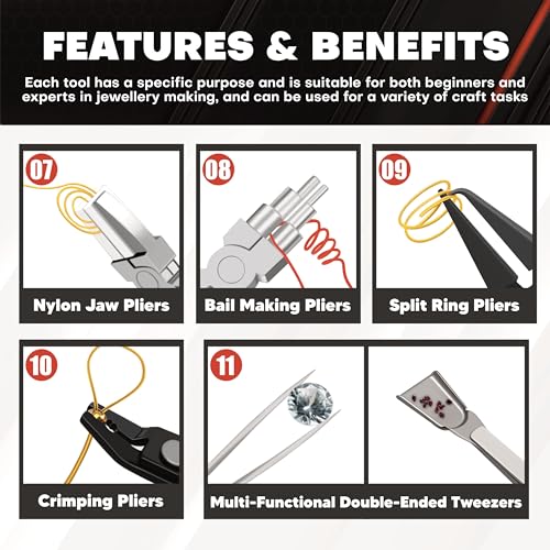 C&T 11-Piece Jewelry Plier Set
