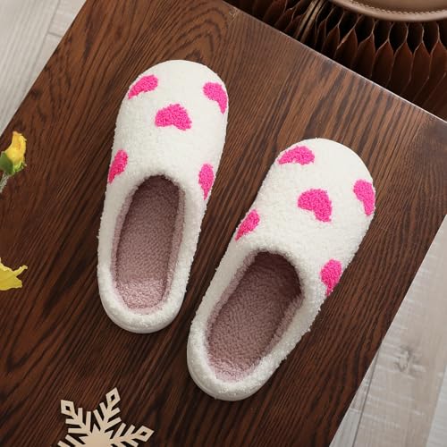 Image of LNERIP Slippers Winter Womens Mens Fluffy Plush Slippers Animals Cute Cartoon House Slippers Cuddly Warm Shoes Indoor Outdoor Girls Women