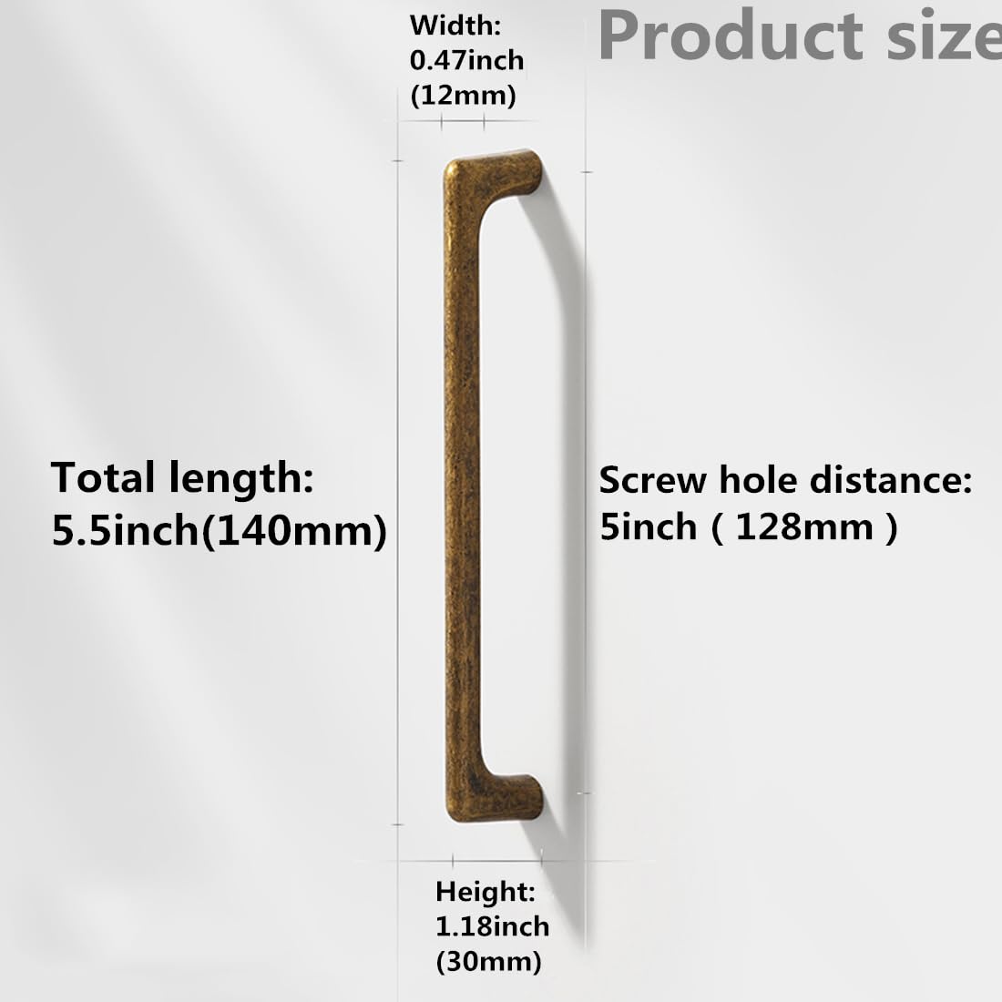 6 Maniglie In Legno Massello SYZOW Per Armadi E Cassetti | Centri Fori 128 Mm, Lunghezza 160 Mm | Colore Legno Naturale Unico