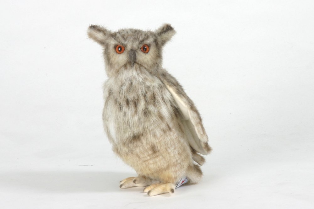 Eagle Owl Plush Soft Toy by Hansa. 25cm. 5548