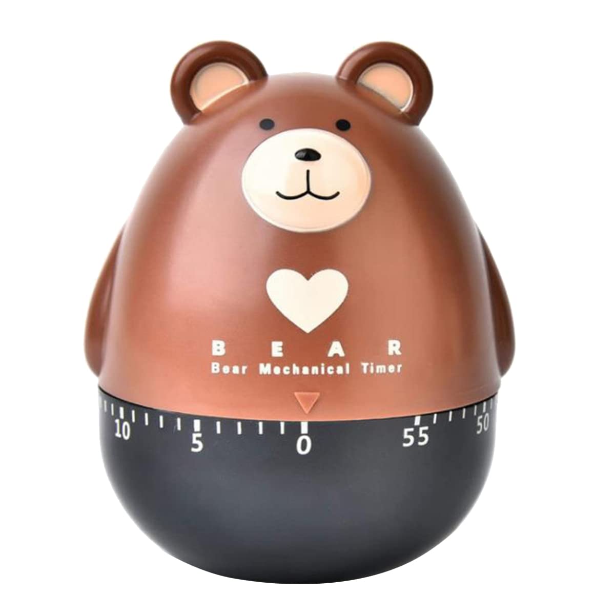 ANTIOCH Kitchen Egg Countdown Mechanical Animal 55 Minutes,for,Sports,Learning,Etc,Brown