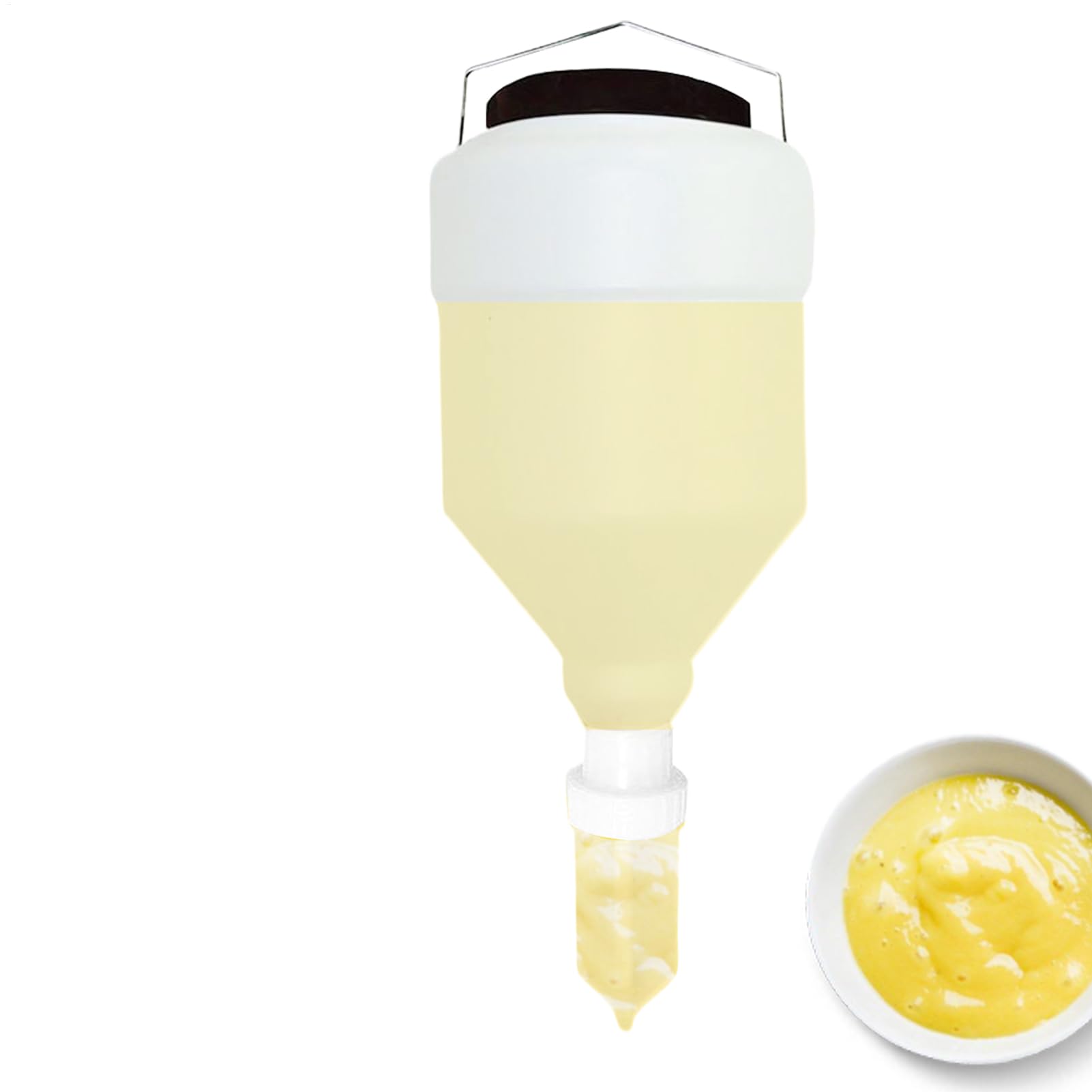 Bottiglia Salsa Con Beccuccio | Erogatore Appendibile Per Condimenti | Contenitore Ricaricabile 5500ml Antigoccia Per Salse, Sughi E Dressing