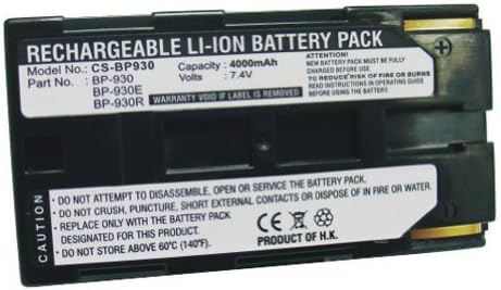 Bluetrade 4000mAh 7.4V Li-ion Battery for Canon C2, Dm-Mv1, Dm-Mv10, E1, E2, E30, Es300V, Es4000, Es410V, Es420V, Es50, Es5000, Es520A, Es55, Es60, Es6000, Es65, Es6500V, Es7000Es and Es7