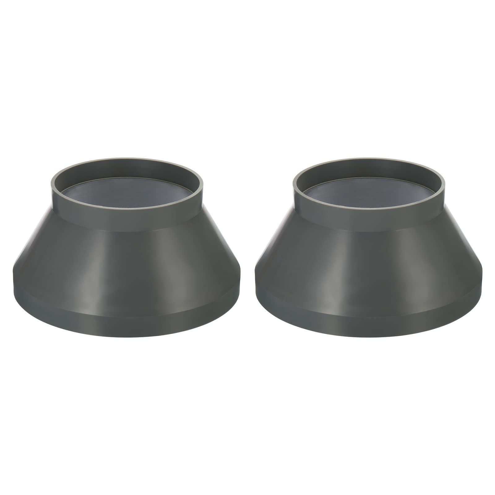 PATIKIL 10" to 6" Duct Reducer Connector, 2pcs Heating Cooling Ventilation Fire-Resistant Increaser Adapter Pipe Fitting for Vent System, Grey 250x160 mm ID