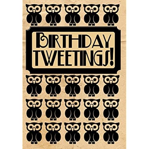 Birthday Tweetings Owl Birthday Card Cover