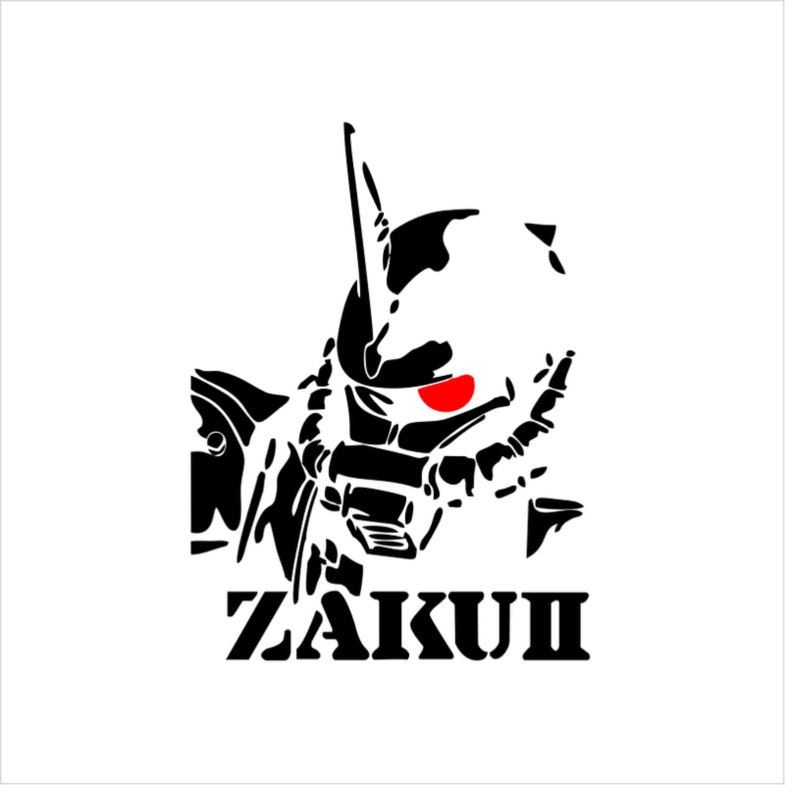 Amazon.co.jp: アニメザグ透かし彫り車ステッカー、機動戦士機甲反射