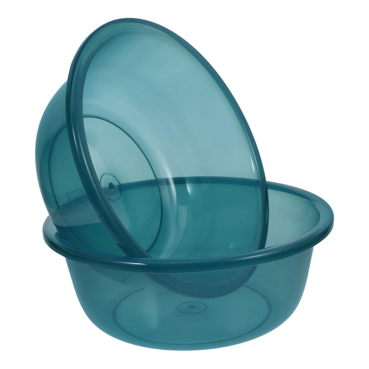 Generic Thickened Plastic Wash Basin 10.24X7.87X3.94 Inch Large Capacity Multi-Use Basin for Kitchen Washing Clothes Foot Bath and Face Cleansing