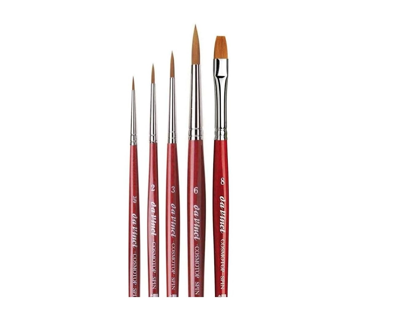 Series 5580 cosmotop Spin - Aquarell Pinsel Synthetik, no. 0/3, 2, 3, 6 und Series 5880. NO.8