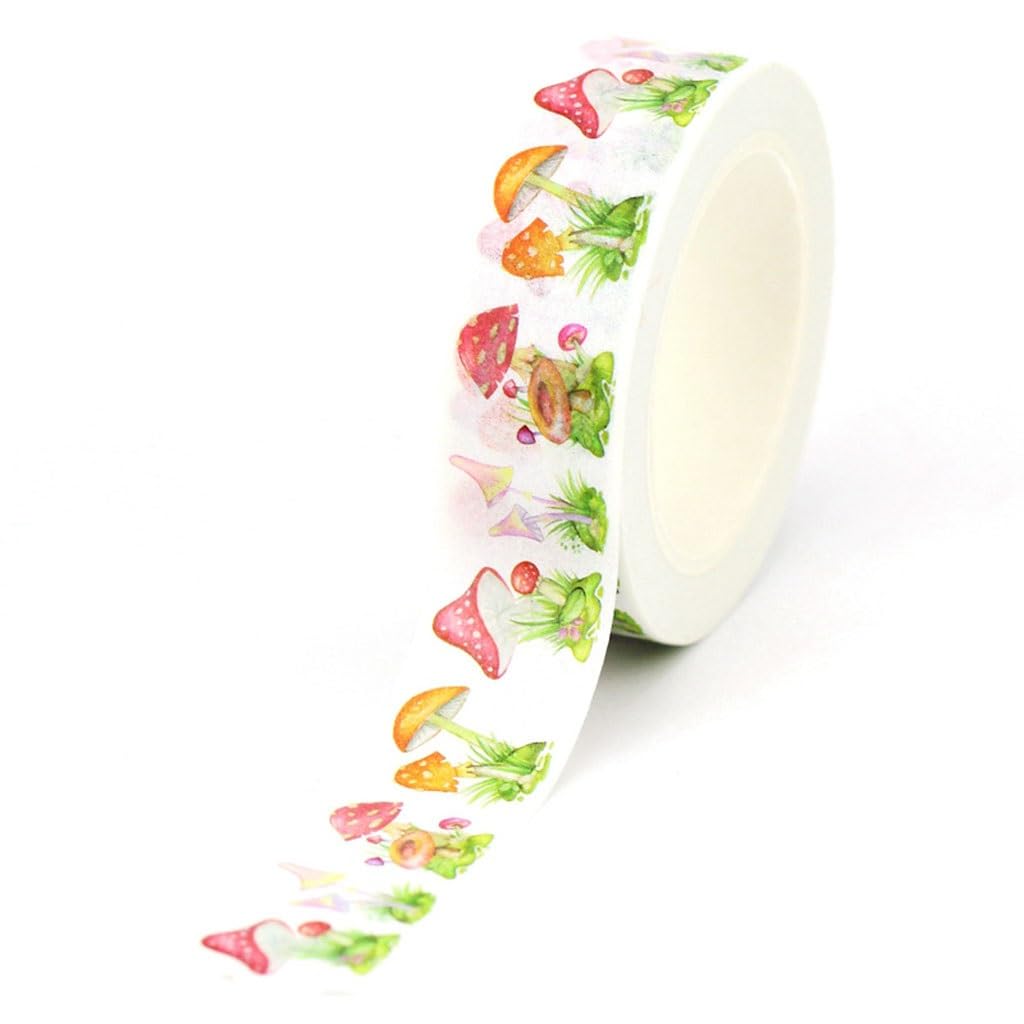 10pcs/Lot Decorative Cute Mushroom Masking Paper Washi Tape Set for Scrapbooking