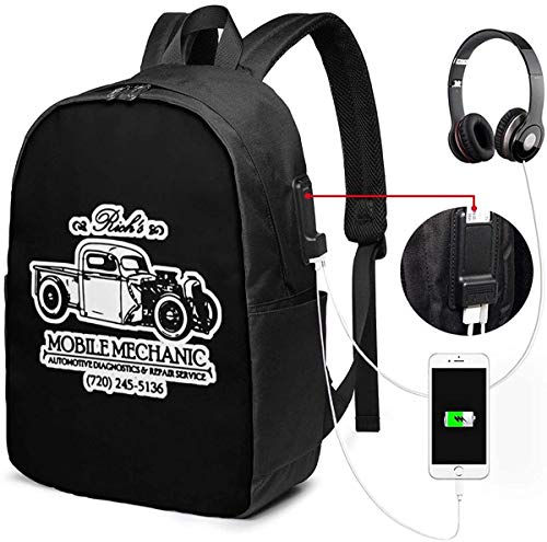 USB-Rucksack für 43,2 cm (17 Zoll), Laptop-Rucksack für Reisen, Schule, Geschäft