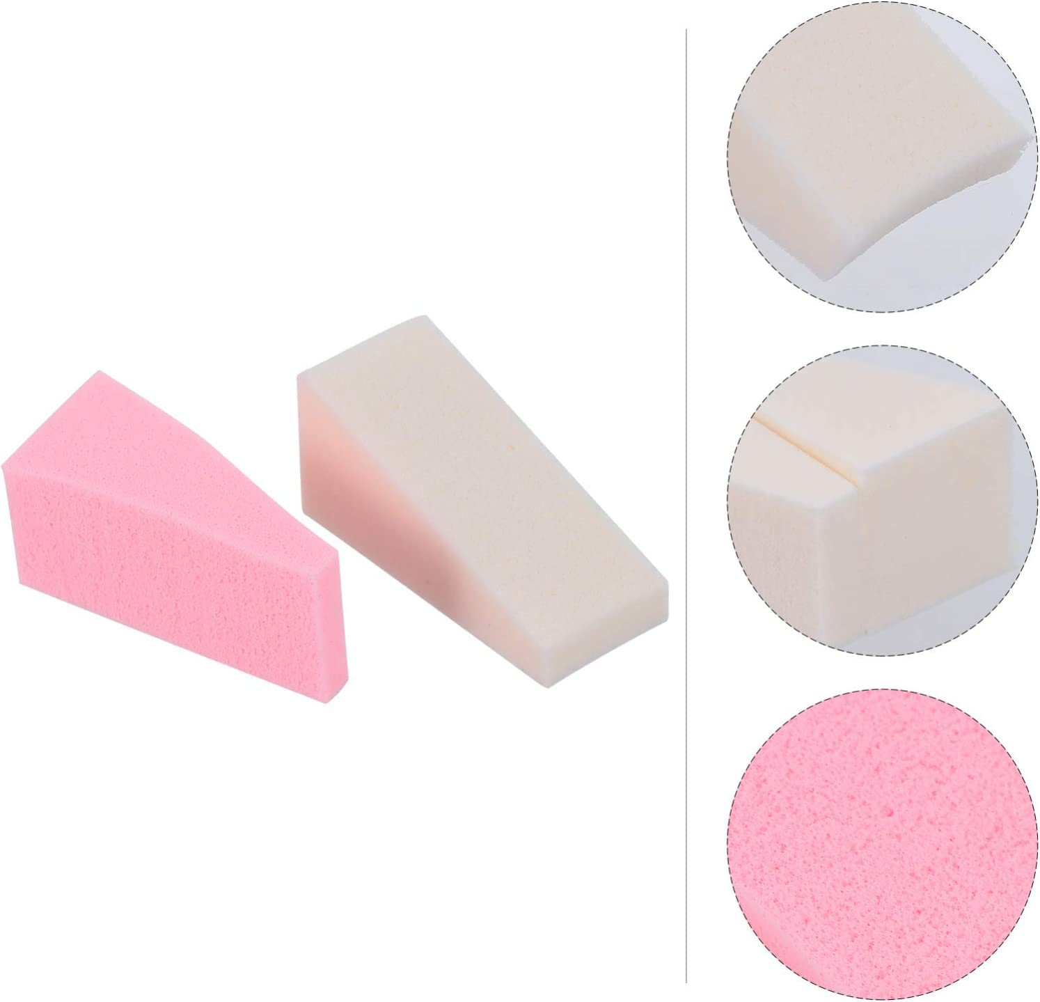 40 spugnette per trucco, strumento di bellezza per fondotinta, spugnette per cipria, spugnette asciutte con cinghia per cipria facciale, spugnette per fondotinta, spugnette cosmetiche per il trucco
