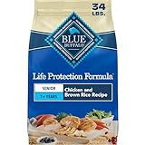Blue Buffalo Life Protection Formula Chicken & Brown Rice Senior Dry Dog Food, Supports Immunity With Antioxidant-Rich LifeSource Bits, Promotes Healthy Muscle Development, Skin & Coat Health, 34 lbs.
