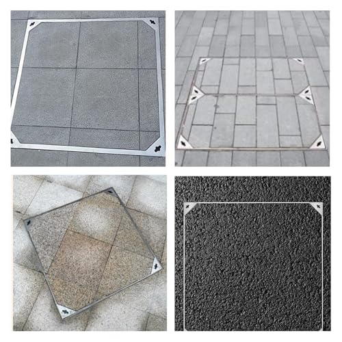 Cubiertas cuadradas de acceso de acero 70x70x5 cm resistentes a la intemperie 7
